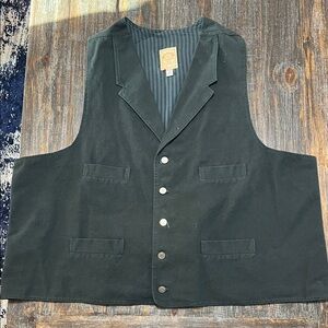 Men's Wahmaker Frontier Black Vest Made in the USA